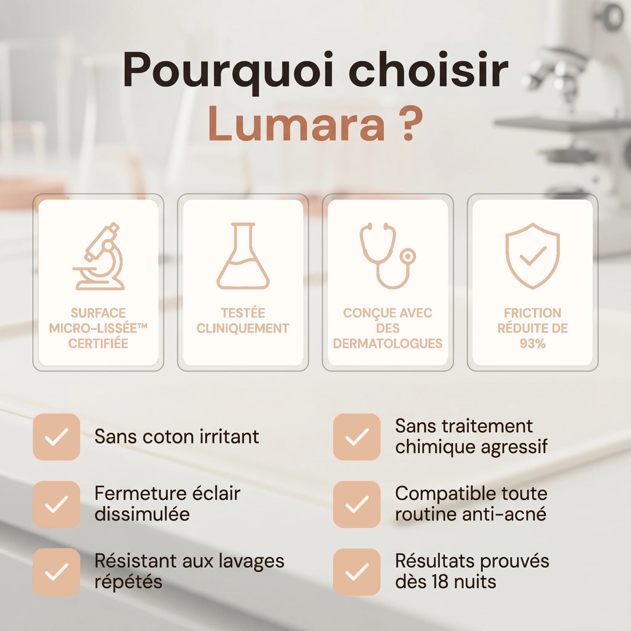 Taie d'oreiller Micro-Lissée Lumara